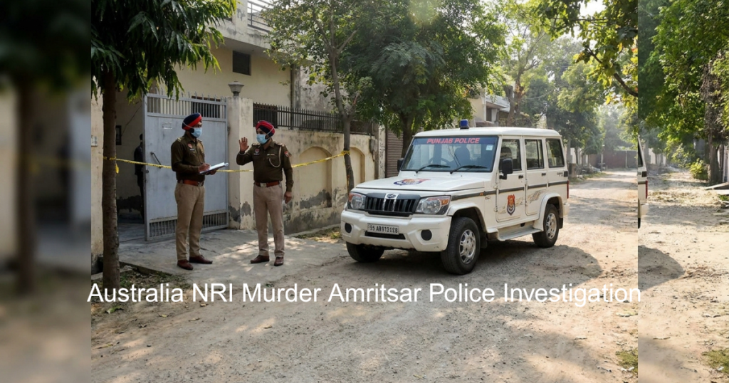 Australia NRI Murder Amritsar case police investigation scene