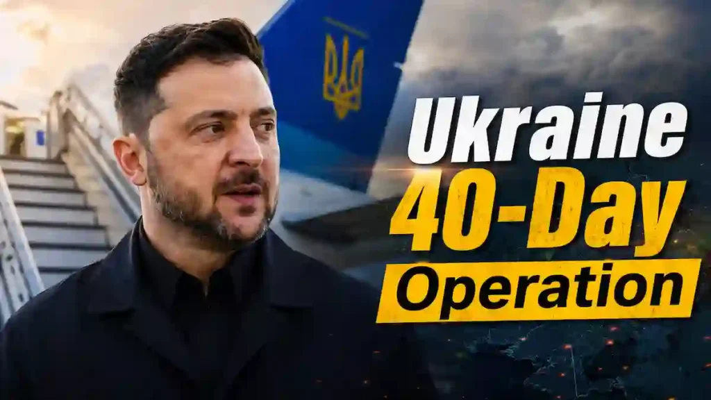 Ukraine 40-Day Operation ਤਹਿਤ ਰੂਸ ਉੱਤੇ ਡ੍ਰੋਨ ਦਬਾਅ ਦਰਸਾਉਂਦੀ ਪ੍ਰਤੀਕਾਤਮਕ ਤਸਵੀਰ।