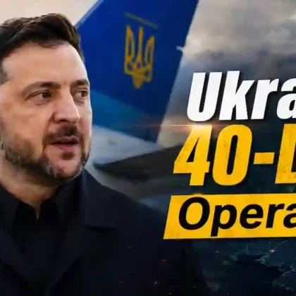 Ukraine 40-Day Operation ਤਹਿਤ ਰੂਸ ਉੱਤੇ ਡ੍ਰੋਨ ਦਬਾਅ ਦਰਸਾਉਂਦੀ ਪ੍ਰਤੀਕਾਤਮਕ ਤਸਵੀਰ।