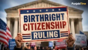 Birthright Citizenship Ruling — ਅਮਰੀਕੀ ਸੁਪਰੀਮ ਕੋਰਟ ਦੇ ਬਾਹਰ ਨਾਗਰਿਕਤਾ ਸਬੰਧੀ ਦ੍ਰਿਸ਼।