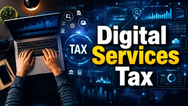 Digital Services Tax ਅਤੇ ਟਰੰਪ ਦੀ ਟੈਰਿਫ਼ ਧਮਕੀ ਦੀ ਪ੍ਰਤੀਕਾਤਮਕ ਤਸਵੀਰ।