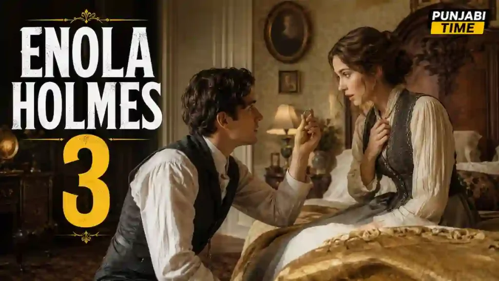 Enola Holmes 3 ਨਾਲ ਜੁੜੀ ਪ੍ਰਤੀਕਾਤਮਕ ਤਸਵੀਰ, ਜਿਸ ਵਿੱਚ ਜਾਸੂਸੀ ਥੀਮ ਦਾ ਮਾਹੌਲ ਦਰਸਾਇਆ ਗਿਆ ਹੈ।