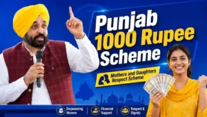 Punjab 1000 Rupee Scheme ਨਾਲ ਜੁੜੀ ਪ੍ਰਤੀਕਾਤਮਕ ਤਸਵੀਰ, ਜਿਸ ਵਿੱਚ ਪੰਜਾਬੀ ਔਰਤਾਂ ਅਤੇ DBT ਲਾਭ ਦਰਸਾਇਆ ਗਿਆ ਹੈ।