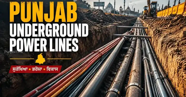 Punjab Underground Power Lines ਪ੍ਰੋਜੈਕਟ ਦੀ ਖ਼ਬਰ ਦਰਸਾਉਂਦੀ ਪ੍ਰਤੀਕਾਤਮਕ ਤਸਵੀਰ।