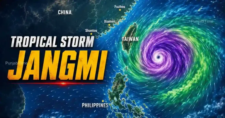 Tropical Storm Jangmi ਕਾਰਨ ਜਾਪਾਨ ਵਿੱਚ ਭਾਰੀ ਮੀਂਹ ਤੇ ਹੜ੍ਹ ਦਾ ਦ੍ਰਿਸ਼