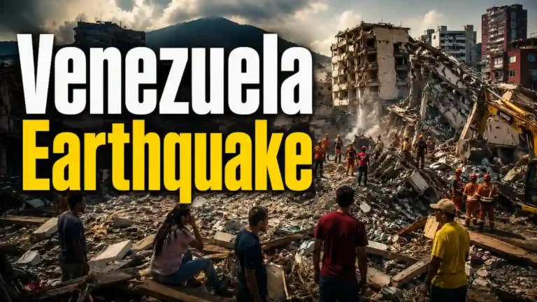 Venezuela-Earthquake ਤੋਂ ਬਾਅਦ ਢਹੀ ਇਮਾਰਤ ਦੇ ਮਲਬੇ ਵਿੱਚ ਬਚਾਅ ਕਾਰਜ।
