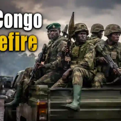 DRC Congo Ceasefire ਬਾਰੇ ਪ੍ਰਤੀਕਾਤਮਕ ਤਸਵੀਰ, ਸੰਯੁਕਤ ਰਾਸ਼ਟਰ ਸ਼ਾਂਤੀ ਮਿਸ਼ਨ ਨਾਲ ਸਬੰਧਤ।