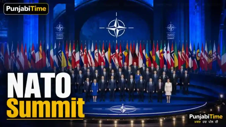 ਅੰਕਾਰਾ ਵਿੱਚ ਹੋ ਰਹੇ NATO Summit ਦੌਰਾਨ ਆਗੂਆਂ ਦੀ ਬੈਠਕ।