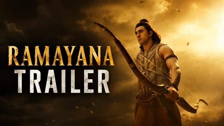 Ramayana Trailer ਦੀ ਜਾਣਕਾਰੀ ਦਿੰਦਾ ਪੋਸਟਰ।