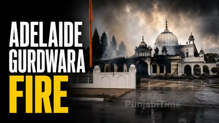 Adelaide Gurdwara Fire ਮਗਰੋਂ ਗੁਰਦੁਆਰਾ ਦਸ਼ਮੇਸ਼ ਦਰਬਾਰ ਦੀ ਸੜੀ ਹੋਈ ਇਮਾਰਤ।