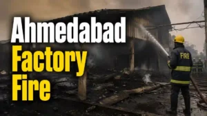 Ahmedabad Factory Fire — ਪਟਾਕਾ ਫੈਕਟਰੀ ਧਮਾਕੇ ਵਾਲੀ ਥਾਂ ਦੀ ਪ੍ਰਤੀਕਾਤਮਕ ਤਸਵੀਰ।