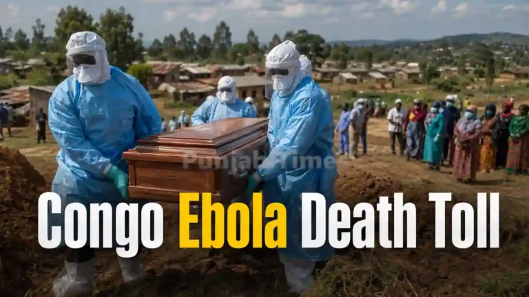 Congo Ebola Death Toll 999 ਹੋਣ ਮਗਰੋਂ ਪੂਰਬੀ ਕਾਂਗੋ ਵਿੱਚ ਸਿਹਤ ਕਰਮਚਾਰੀ ਸੁਰੱਖਿਆ ਕਿੱਟ ਵਿੱਚ ਕੰਮ ਕਰਦੇ ਹੋਏ।