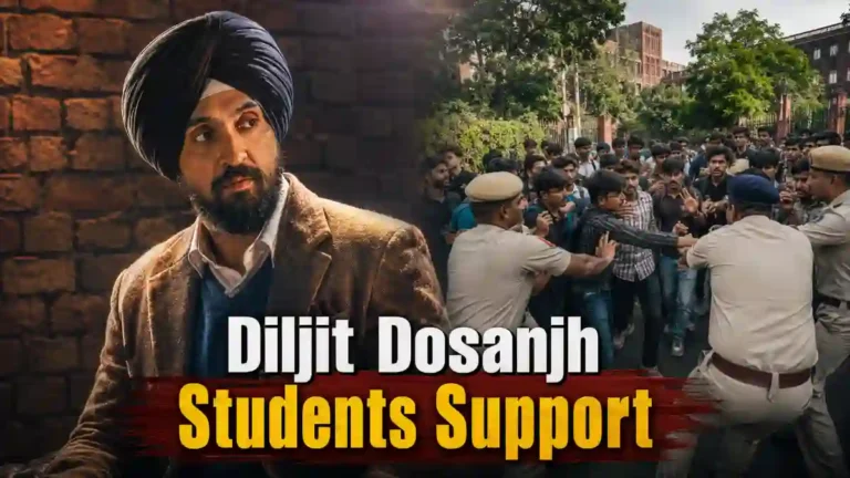 Diljit Dosanjh Students Support ਬਾਰੇ ਸੋਸ਼ਲ ਮੀਡੀਆ ਪੋਸਟ ਅਤੇ ਮਾਇਕ ਦਾ ਦ੍ਰਿਸ਼