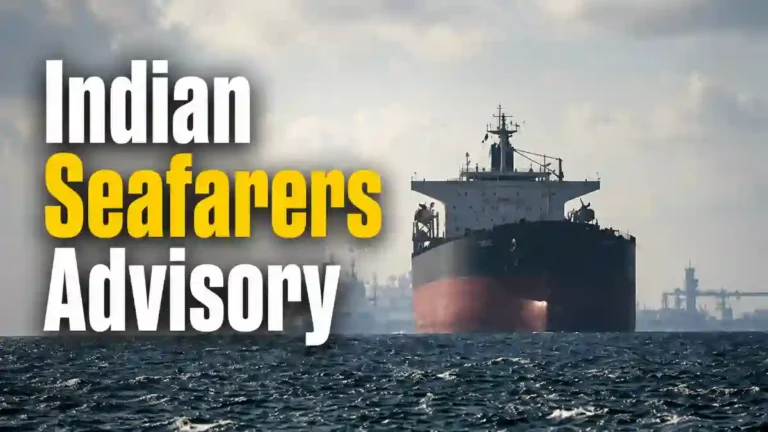 Indian Seafarers Advisory on ships near Strait of Hormuz
