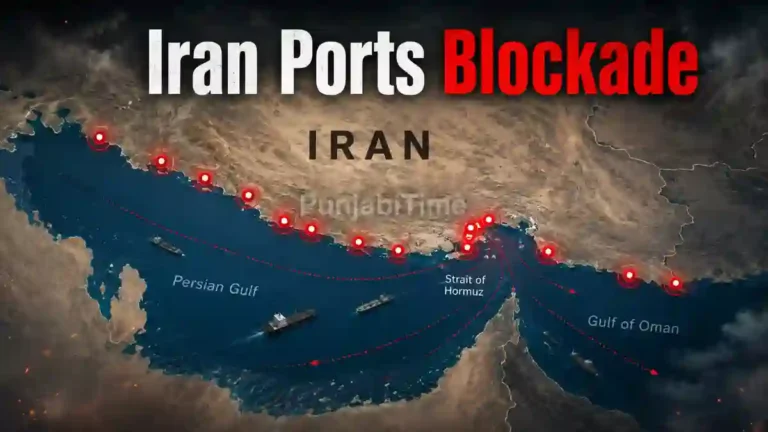Iran Ports Blockade ਦੌਰਾਨ ਹੋਰਮੁਜ਼ ਜਲਡਮਰੂ 'ਚ ਖੜ੍ਹਾ ਤੇਲ ਟੈਂਕਰ।