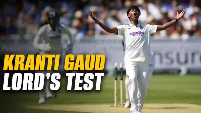 Kranti Gaud Lord's Test ਵਿੱਚ 5 ਵਿਕਟਾਂ ਲੈਣ ਵਾਲੇ ਪ੍ਰਦਰਸ਼ਨ ਦੀ ਪ੍ਰਤੀਕਾਤਮਕ ਤਸਵੀਰ