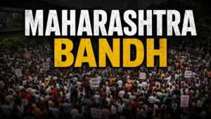 Maharashtra Bandh ਦੌਰਾਨ ਬੰਦ ਦੀ ਪ੍ਰਤੀਕਾਤਮਕ ਤਸਵੀਰ ਜਿਸ ਵਿੱਚ ਸੁੰਨੀਆਂ ਸੜਕਾਂ।
