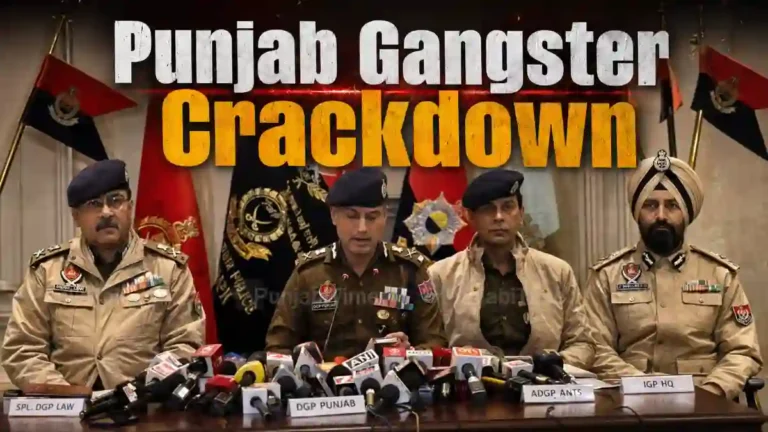 Punjab Gangster Crackdown ਦੌਰਾਨ ਪੰਜਾਬ ਪੁਲਿਸ ਦੀ ਗਸ਼ਤ ਦੀ ਪ੍ਰਤੀਕਾਤਮਕ ਤਸਵੀਰ।