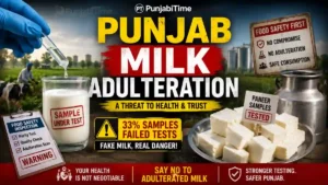 Punjab Milk Adulteration ਜਾਂਚ ਦੌਰਾਨ ਦੁੱਧ ਦਾ ਨਮੂਨਾ ਜਾਂਚਦੇ ਹੋਏ ਅਧਿਕਾਰੀ ਦੀ ਪ੍ਰਤੀਕਾਤਮਕ ਤਸਵੀਰ।