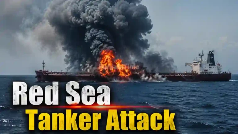 Red Sea tanker attack ਮਗਰੋਂ ਲਾਲ ਸਾਗਰ ਵਿੱਚ ਤੇਲ ਜਹਾਜ਼ ਦੀ ਪ੍ਰਤੀਕਾਤਮਕ ਤਸਵੀਰ।