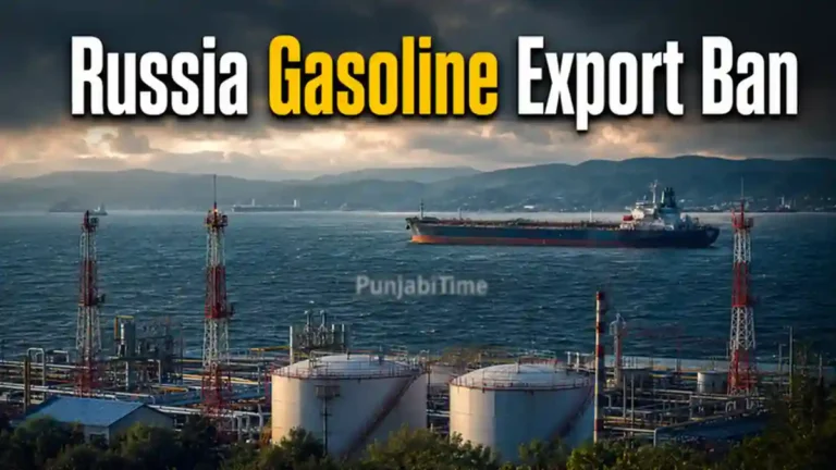 Russia Gasoline Export Ban ਦੌਰਾਨ ਰੂਸੀ ਪੈਟਰੋਲ ਪੰਪ ਉੱਤੇ ਵਾਹਨਾਂ ਦੀ ਕਤਾਰ।