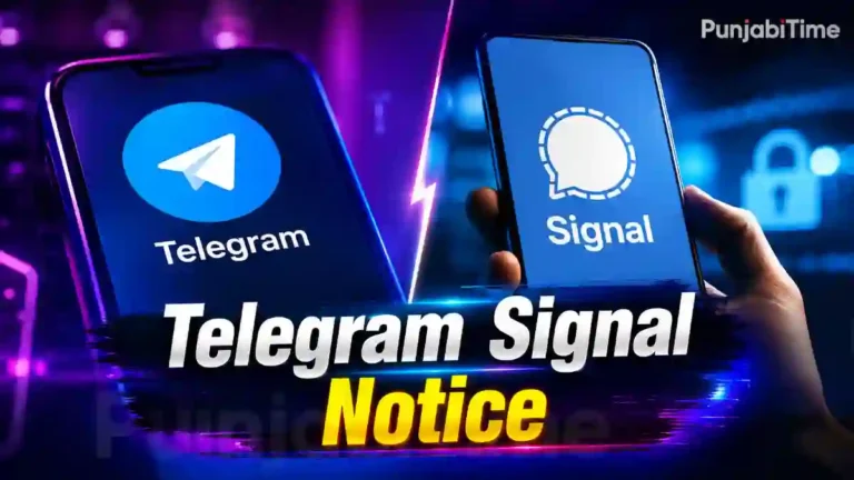 Telegram Signal Notice ਨਾਲ ਜੁੜੇ ਮੈਸੇਜਿੰਗ ਐਪਸ ਦੇ ਆਈਕਨ ਦਿਖਾਉਂਦੀ ਤਸਵੀਰ।