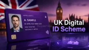 UK Digital ID Scheme scrapped as new British Prime Minister speaks outside 10 Downing Street in London.