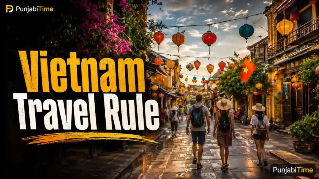 Vietnam Travel Rule ਤਹਿਤ ਏਅਰਪੋਰਟ ਉੱਤੇ ਹੈਲਥ ਡਿਕਲੇਰੇਸ਼ਨ ਭਰਦਾ ਯਾਤਰੀ।