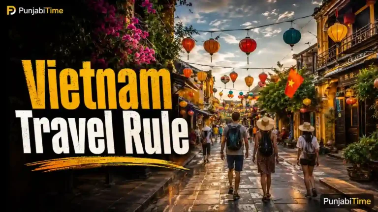 Vietnam Travel Rule ਤਹਿਤ ਏਅਰਪੋਰਟ ਉੱਤੇ ਹੈਲਥ ਡਿਕਲੇਰੇਸ਼ਨ ਭਰਦਾ ਯਾਤਰੀ।