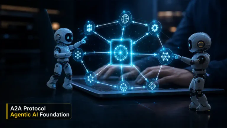 A2A Protocol Agentic AI Foundation ਦੇ ਸਾਂਝੇ ਏਜੰਟਿਕ ਏਆਈ ਸਟੈਕ ਦਾ ਪ੍ਰਤੀਕ ਚਿੱਤਰ