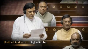 ਸੰਸਦ ਭਵਨ ਦੀ ਪ੍ਰਤੀਕਾਤਮਕ ਤਸਵੀਰ, ਜਿਸ ਨਾਲ Births Deaths Bill Rajya Sabha ਤੋਂ ਪਾਸ ਹੋਣ ਦੀ ਖ਼ਬਰ ਦਿੱਤੀ ਗਈ ਹੈ।
