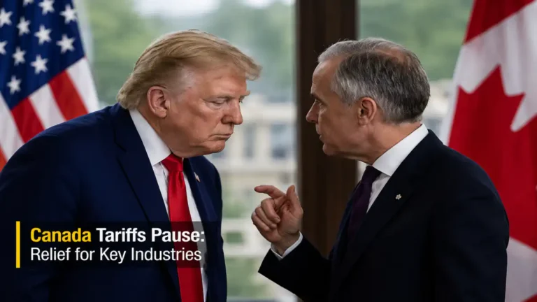 Canada tariffs pause: ਅਮਰੀਕਾ-ਕੈਨੇਡਾ ਵਪਾਰ ਟੈਰਿਫ਼ ਖ਼ਬਰ ਲਈ ਪ੍ਰਤੀਕਾਤਮਕ ਚਿੱਤਰ