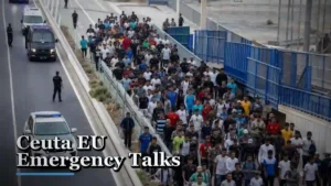 ਸਿਊਟਾ ਦੀ ਸਰਹੱਦ ਉੱਤੇ ਤਾਇਨਾਤ ਸੁਰੱਖਿਆ ਦਸਤੇ, Ceuta EU Emergency Talks ਨਾਲ ਜੁੜੀ ਪ੍ਰਤੀਕਾਤਮਕ ਤਸਵੀਰ