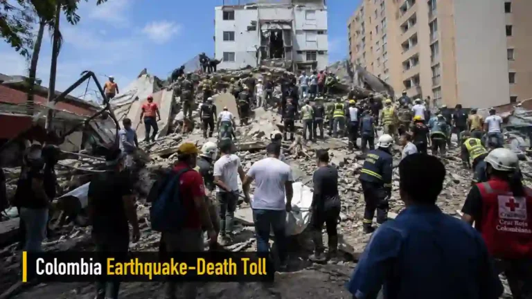 Colombia Earthquake Death Toll ਤੋਂ ਬਾਅਦ ਮਲਬੇ 'ਚ ਬਚਾਅ ਕਾਰਜ