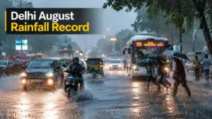 Delhi August Rainfall Record: ਸਫਦਰਜੰਗ ਵੇਧ਼ਾਲਾ 'ਚ ਭਾਰੀ ਮਾਨਸੂਨੀ ਬਾਰਿਸ਼ ਦੌਰਾਨ ਦਿੱਲੀ ਦੀਆਂ ਸੜਕਾਂ 'ਤੇ ਜਲਭਰਾਅ ਦਾ ਦ੍ਰਿਸ਼