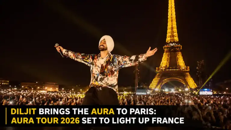 Paris ਵਿੱਚ Aura World Tour ਦੌਰਾਨ Diljit Dosanjh ਦੀ ਤਸਵੀਰ