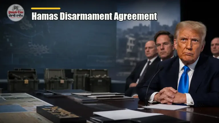ਗਾਜ਼ਾ ਦੀ ਢਿਹ-ਢੇਰੀ ਹੋਈ ਇਮਾਰਤ ਦਾ ਦ੍ਰਿਸ਼, ਜਿੱਥੇ Hamas Disarmament Agreement ਦੇ ਐਲਾਨ ਮਗਰੋਂ ਅਗਲੇ ਕਦਮਾਂ ਦੀ ਉਡੀਕ ਹੈ — ਪ੍ਰਤੀਕਾਤਮਕ ਤਸਵੀਰ