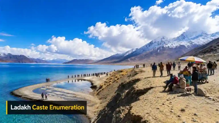 Ladakh caste enumeration ਲਈ ਲੱਦਾਖ ਦੇ ਪਹਾੜੀ ਇਲਾਕੇ ਵਿੱਚ ਜਨਗਣਨਾ ਦੀ ਤਿਆਰੀ ਦਾ ਦ੍ਰਿਸ਼