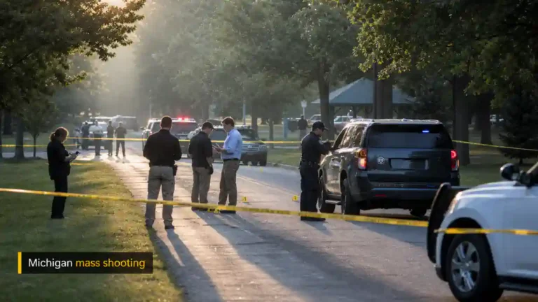Michigan mass shooting — Missaukee County ਵਿੱਚ ਪੁਲਿਸ ਜਾਂਚ ਨਾਲ ਜੁੜੀ ਤਸਵੀਰ