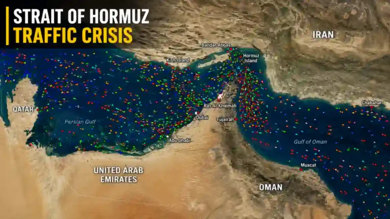 Strait Of Hormuz Traffic Crisis ਦੌਰਾਨ ਹਾਰਮੁਜ਼ ਵਿੱਚ ਵਪਾਰਕ ਜਹਾਜ਼ੀ ਆਵਾਜਾਈ