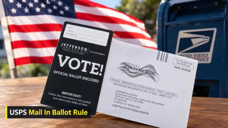USPS ਦੇ mail-in ballot ਨਿਯਮ ਨਾਲ ਜੁੜਿਆ ਚੋਣੀ ਡਾਕ ਸਮੱਗਰੀ ਦਾ ਚਿੱਤਰ
