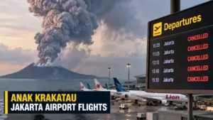 Anak Krakatau ਜਵਾਲਾਮੁਖੀ ਦੇ ਵਿਸਫੋਟ ਨਾਲ ਜਕਾਰਤਾ ਹਵਾਈ ਆਵਾਜਾਈ ਪ੍ਰਭਾਵਿਤ ਹੋਣ ਦੀ ਪ੍ਰਤੀਨਿਧੀ ਤਸਵੀਰ