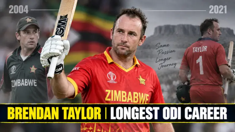 ਜ਼ਿੰਬਾਬਵੇ ਦੇ ਕ੍ਰਿਕਟਰ Brendan Taylor ਦੇ ਲੰਬੇ ODI ਕਰੀਅਰ ਨਾਲ ਜੁੜੀ ਤਸਵੀਰ