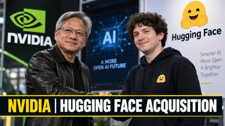 Nvidia ਅਤੇ Hugging Face ਦੇ ਖਰੀਦ ਸਮਝੌਤੇ ਨਾਲ ਸੰਬੰਧਿਤ ਟੈਕਨਾਲੋਜੀ ਖ਼ਬਰ ਦੀ ਤਸਵੀਰ