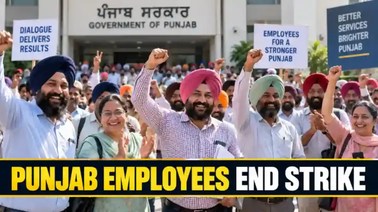 ਪੰਜਾਬ ਸਰਕਾਰ ਦੇ ਮੁਲਾਜ਼ਮਾਂ ਦੀ ਕਲਮ ਛੋੜ ਹੜਤਾਲ ਨਾਲ ਜੁੜੀ ਤਸਵੀਰ