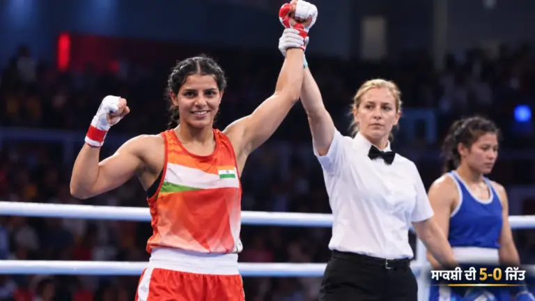ਖ਼ਬਰ ਨਾਲ ਸੰਬੰਧਿਤ ਚਿੱਤਰ: Asian Games ਵਿੱਚ ਸਾਕਸ਼ੀ ਚੌਧਰੀ ਦੀ 51 ਕਿਲੋਗ੍ਰਾਮ ਬਾਕਸਿੰਗ ਜਿੱਤ