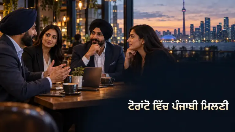 ਟੋਰਾਂਟੋ ਵਿੱਚ ਪੰਜਾਬੀ ਕਾਰੋਬਾਰੀਆਂ ਦੀ ਮਿਲਣੀ ਦਾ ਸੰਕੇਤਕ ਦ੍ਰਿਸ਼