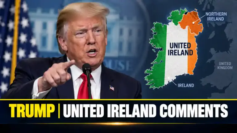 Dublin ਦੌਰੇ ਦੌਰਾਨ Donald Trump ਅਤੇ Ireland ਦੀ ਇਕਤਾ ਬਾਰੇ ਚਰਚਾ ਨਾਲ ਜੁੜੀ ਤਸਵੀਰ